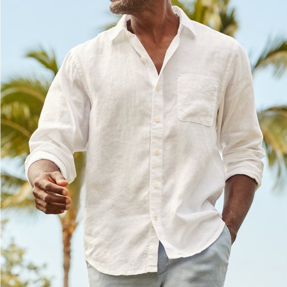TOMMY BAHAMA Sea Glass Breezer Linen Shirt